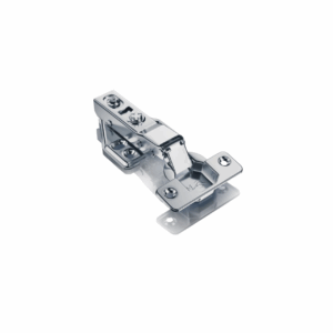 Dobradiça 35mm Pistão Calço Fixo Inox Curva