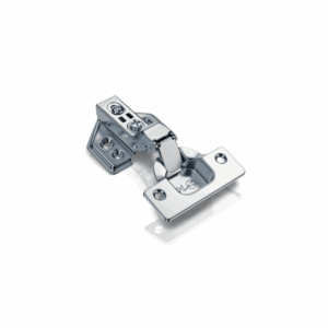Dobradiça 35mm Pistão Calço Fixo Inox Super Curva